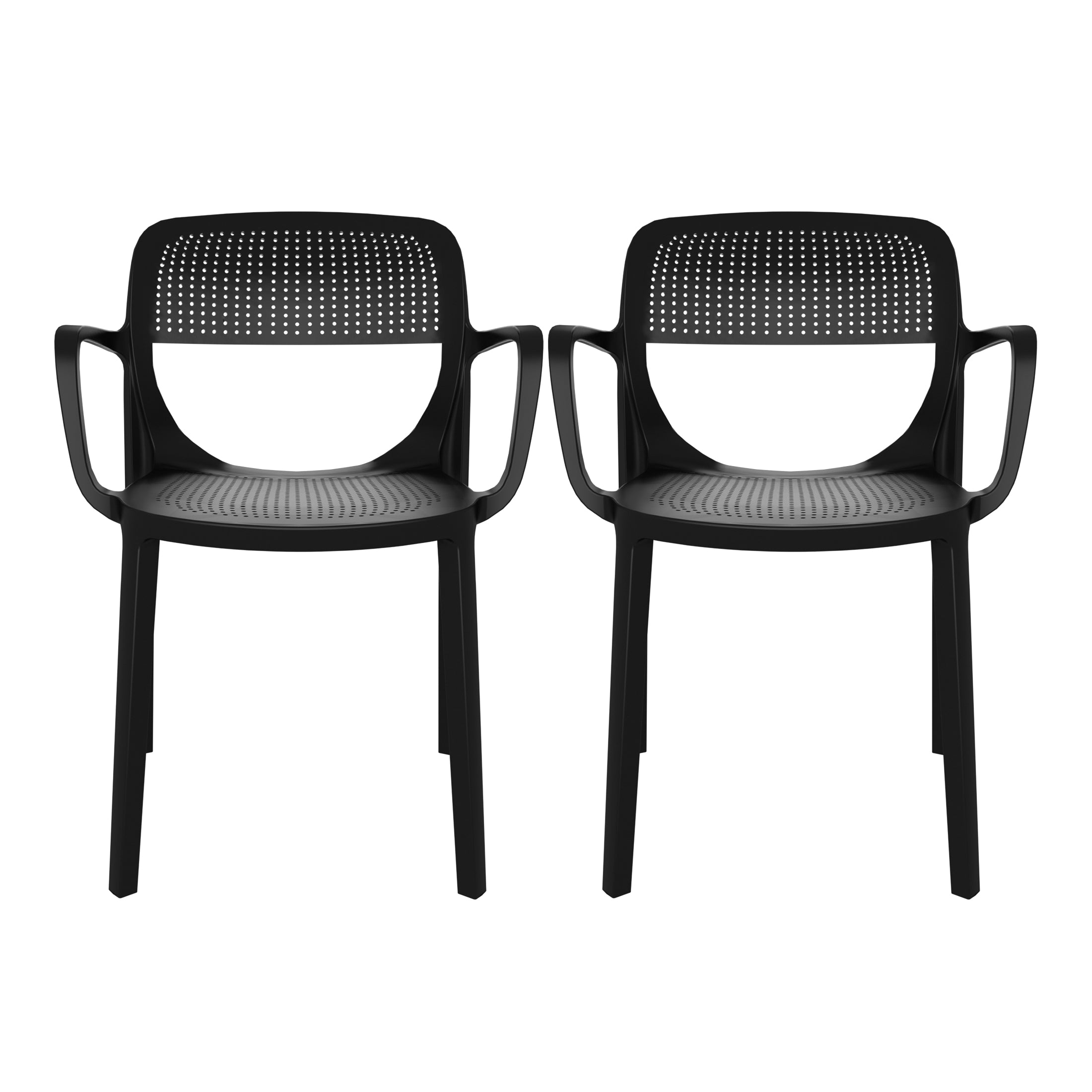 Polyform Stacking Dining Arm Chair (Set of 2)