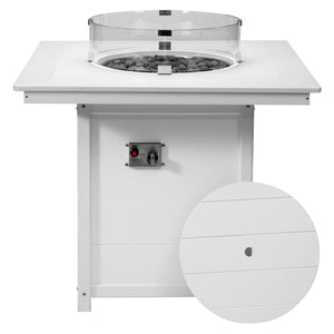 Sedona Square 42" Counter Fire Pit Table