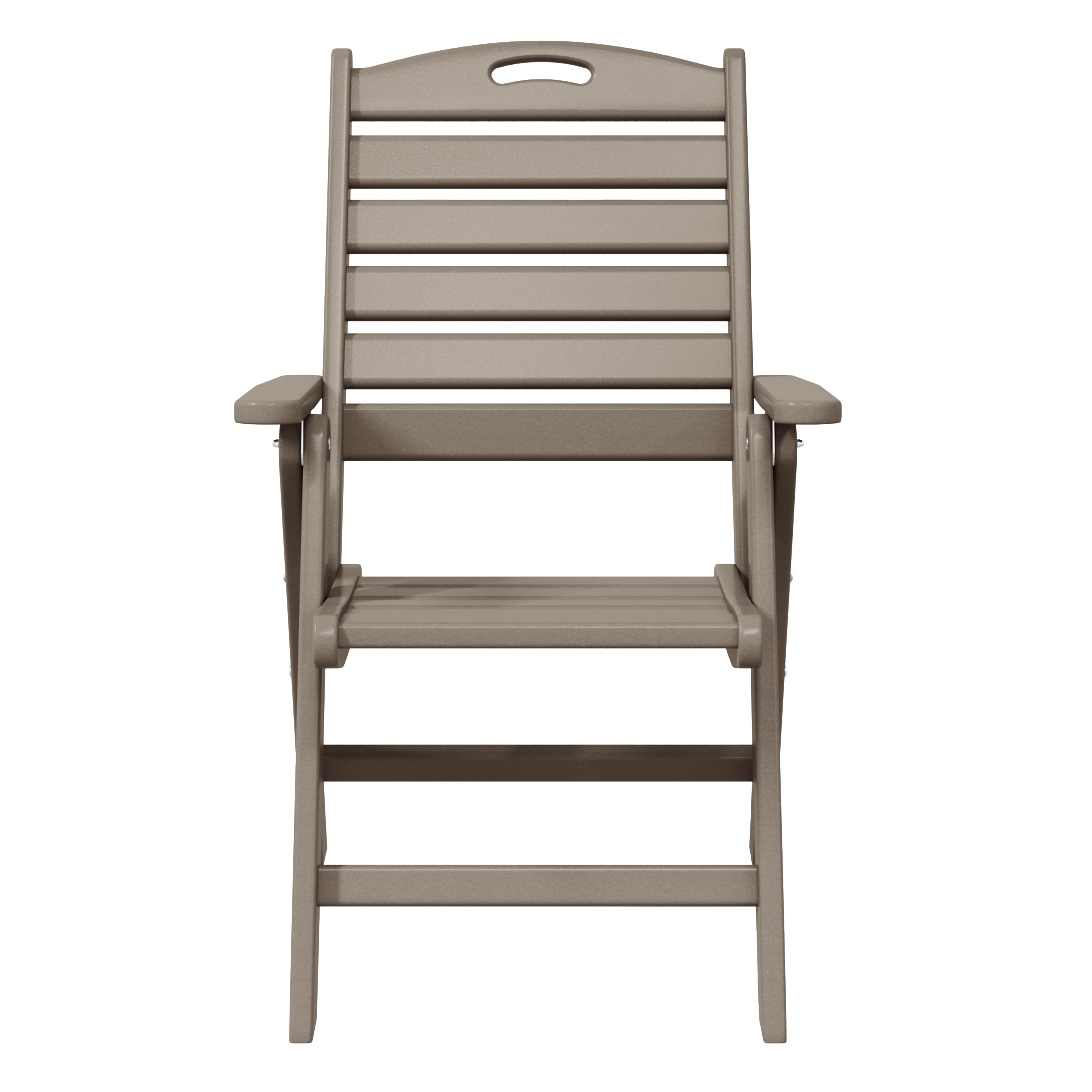 Aarhus All-Weather Outdoor Patio Folding Tall Back Dining Chair (38" High)