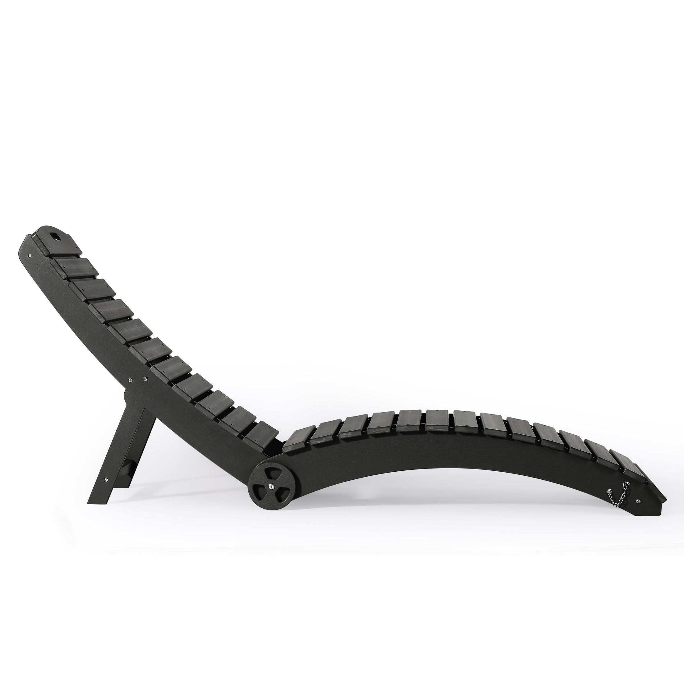 Key West Folding Pool Lounge Chair with Wheels