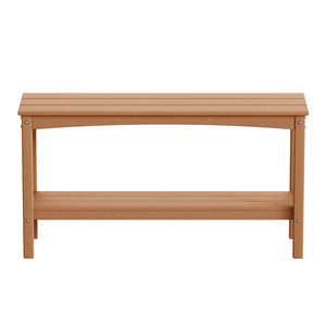Tuscany All-Weather Outdoor Two Shelf Patio Bar Console Table (55" Wide)