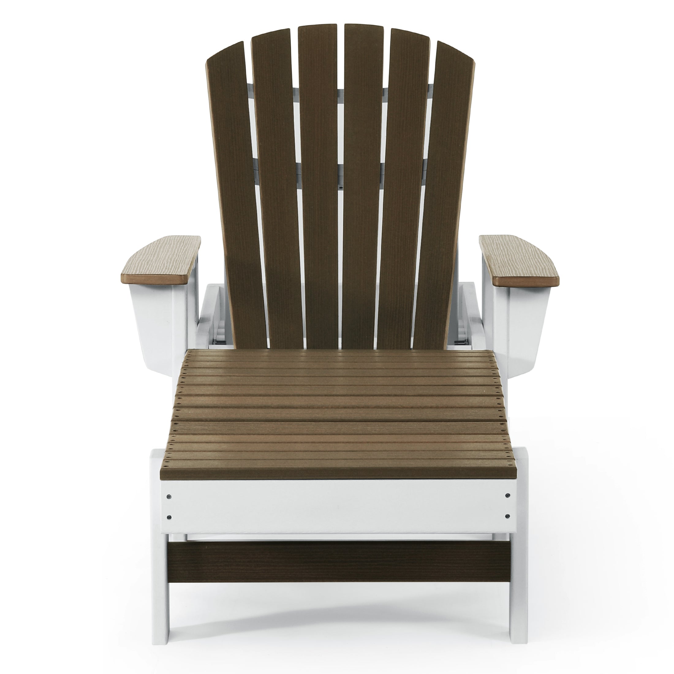 Heritage Ridge Adirondack Chaise Lounge with Arms and Wheels With Cup Holder