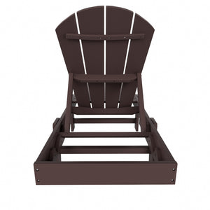 Chatham All-Weather Outdoor Adirondack Reclining Sun Lounger With Wheels