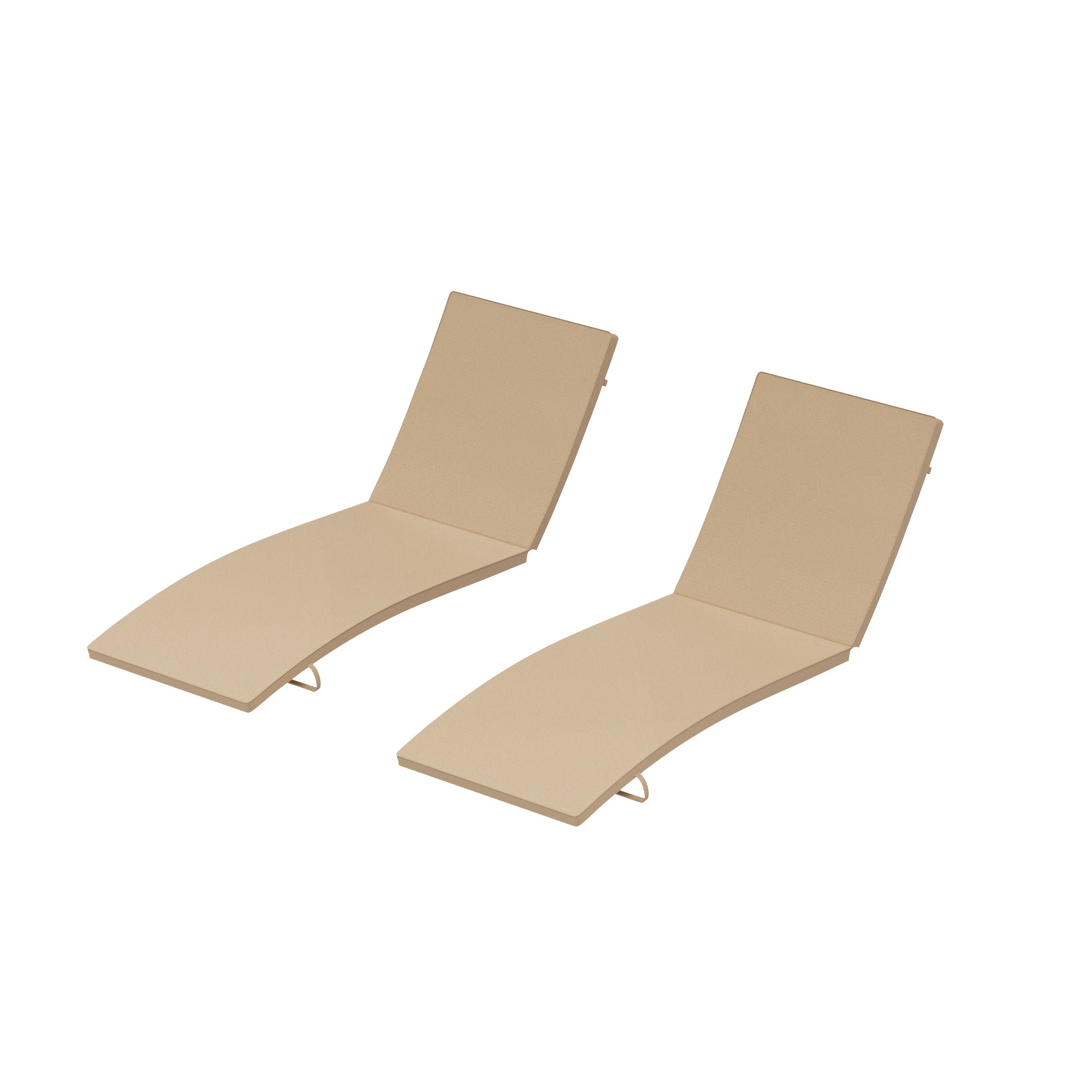 Outdoor Patio Chaise Lounge Cushion (Set of 2)