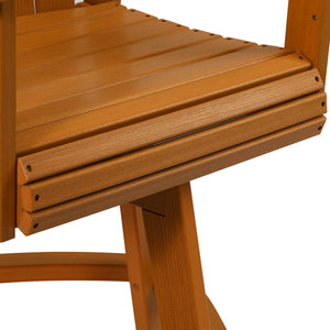 Heritage Ridge Adirondack Swivel Bar Chair With Cup Holder