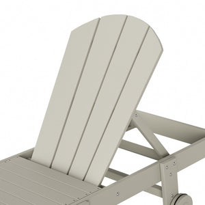 Chatham All-Weather Outdoor Adirondack Reclining Sun Lounger With Wheels