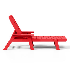 Santa Monica All-Weather Outdoor Reclining Sun Lounger with Arm Rests