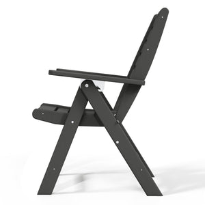 Aarhus All-Weather Outdoor Patio Folding Tall Back Dining Chair (38" High)