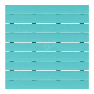 Tiny Terraces Kids' All-Weather Outdoor Square Dining Table (31" Top)