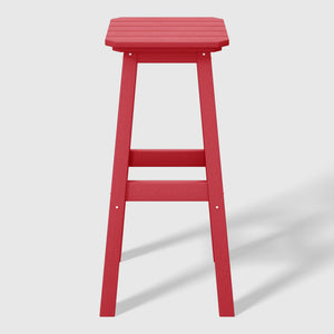 Stockholm All-Weather Outdoor Square Bar Stool (29" Height)