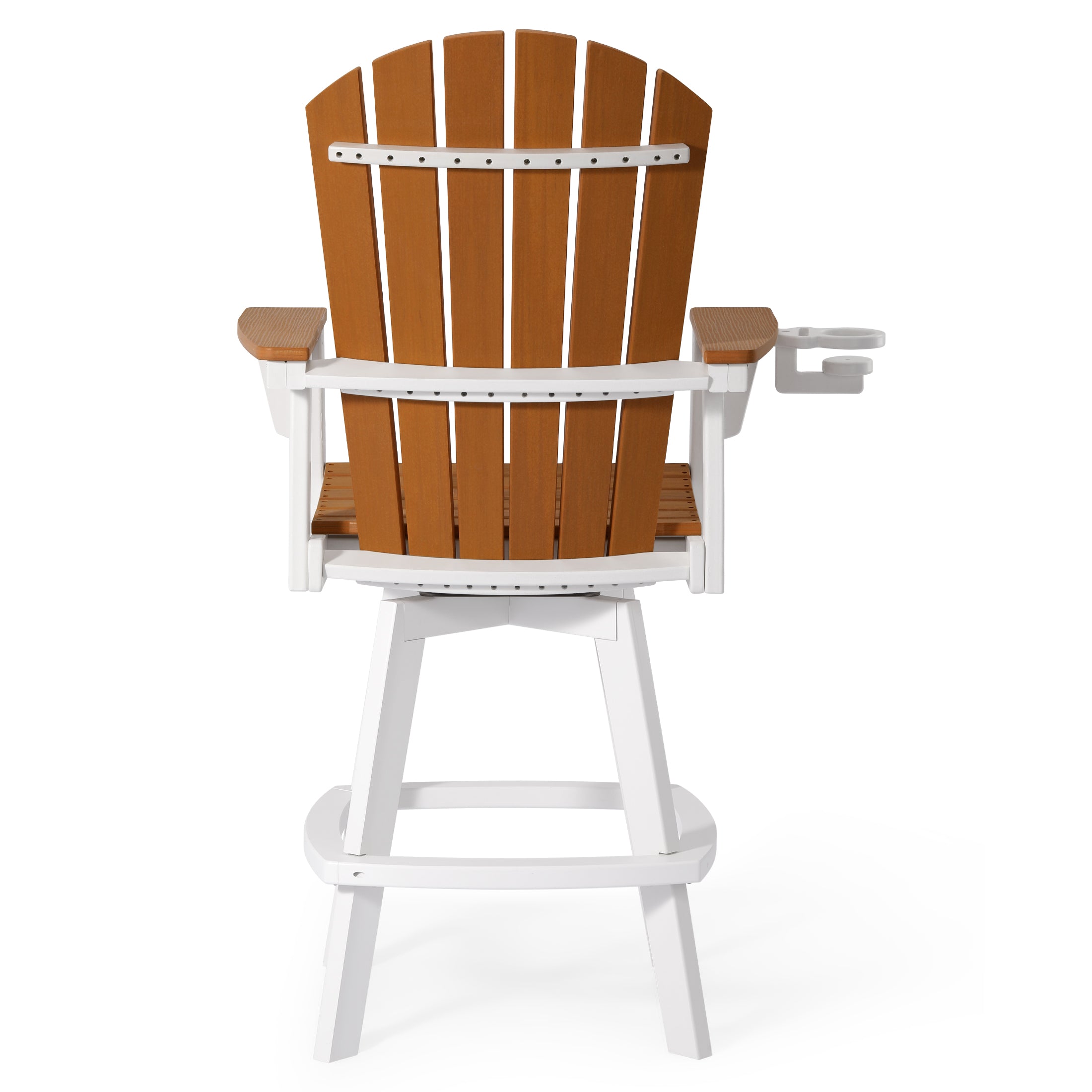 Heritage Ridge Adirondack Swivel Bar Chair With Cup Holder