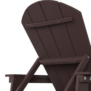 Chatham All-Weather Outdoor Adirondack Reclining Sun Lounger With Arms Rests & Wheels