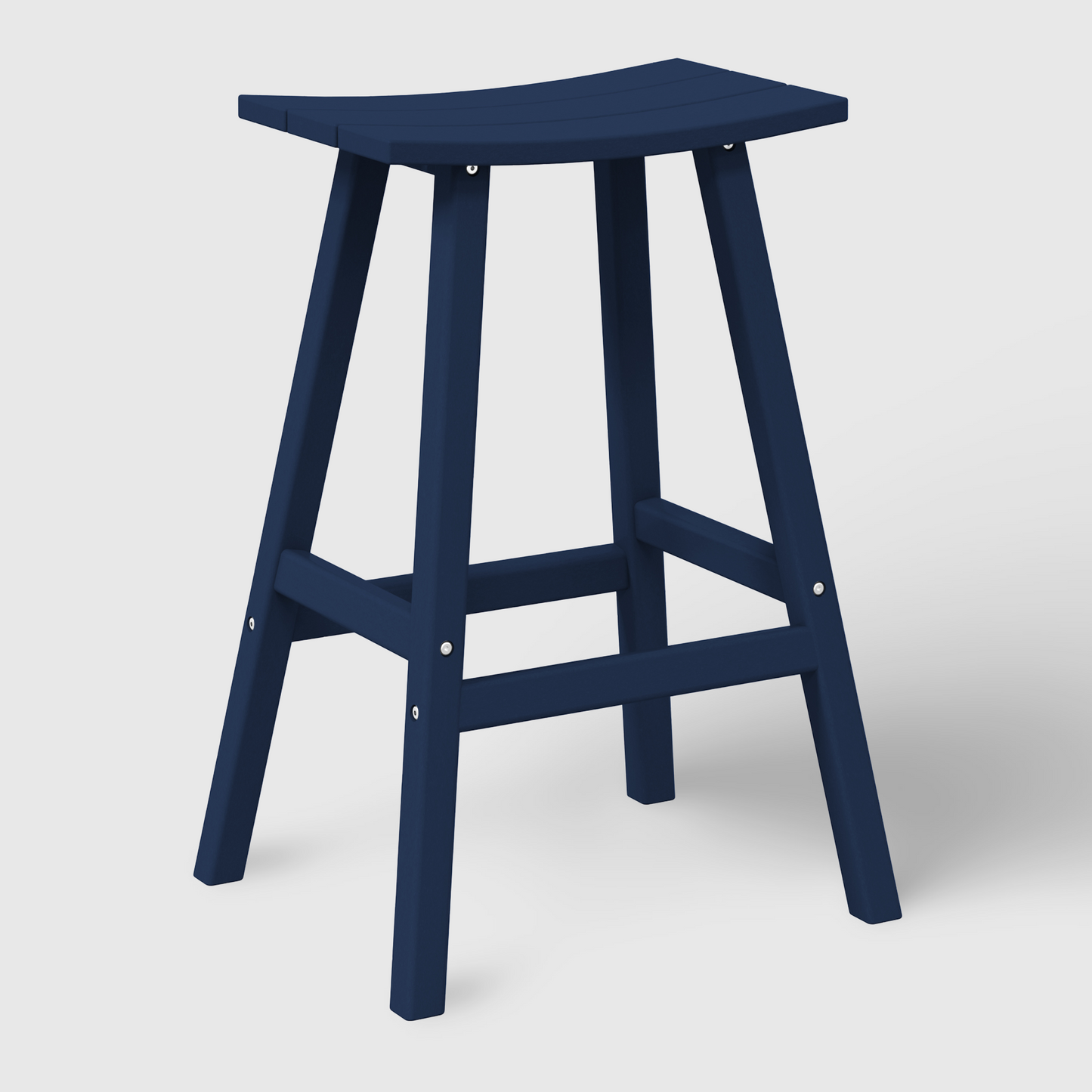 POLYTRENDS™ Stockholm All-Weather Outdoor Saddle Bar Stool (29" Height)