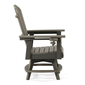 Heritage Ridge Adirondack Swivel Dining Chair With Cup Holder
