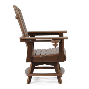 Heritage Ridge Adirondack Swivel Dining Chair With Cup Holder