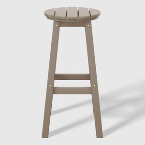 Stockholm All-Weather Outdoor Round Bar Stool (29" Height)