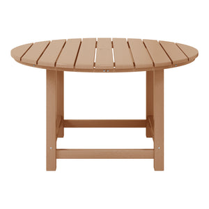 Tiny Terraces Kids' All-Weather Outdoor Round Dining Table (38" Wide)