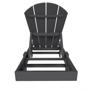 Chatham All-Weather Outdoor Adirondack Reclining Sun Lounger With Wheels