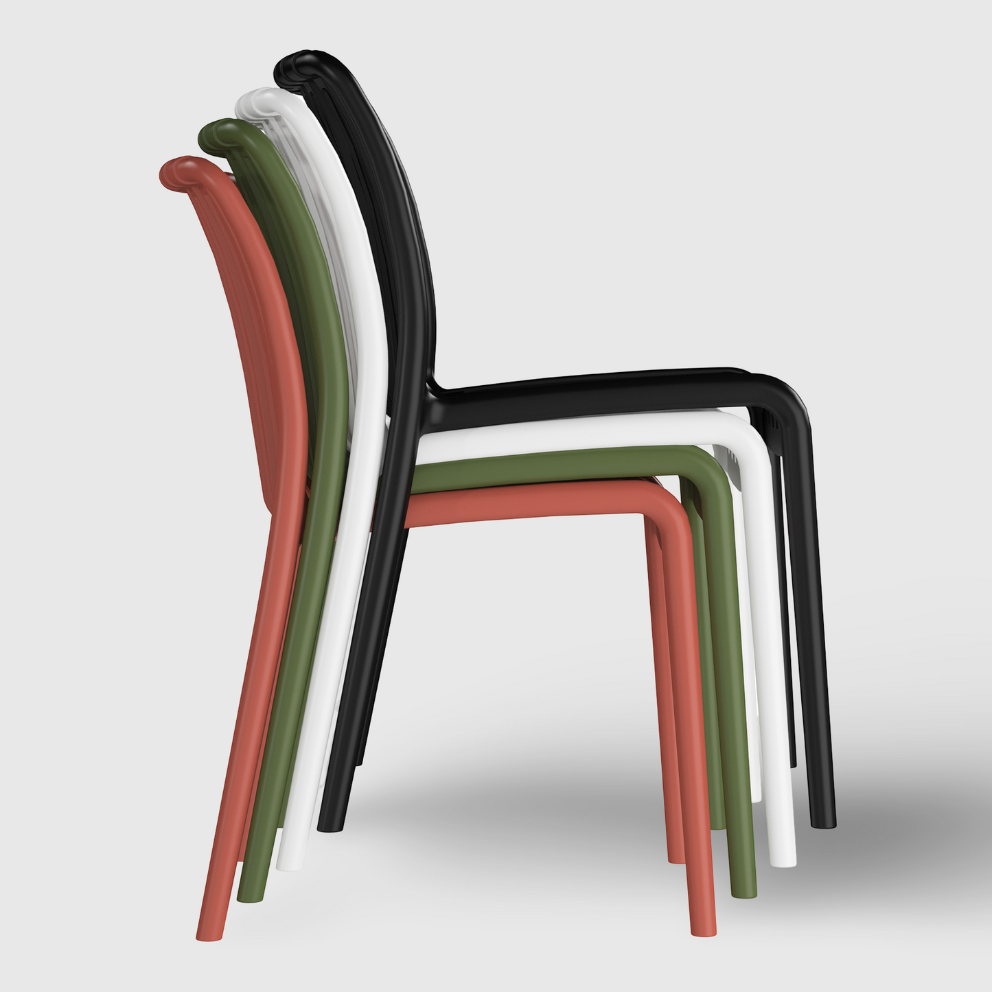 POLYTRENDS™ Copenhagen Allé Indoor Stackable Patio Set (2 Chairs, 1 Table)