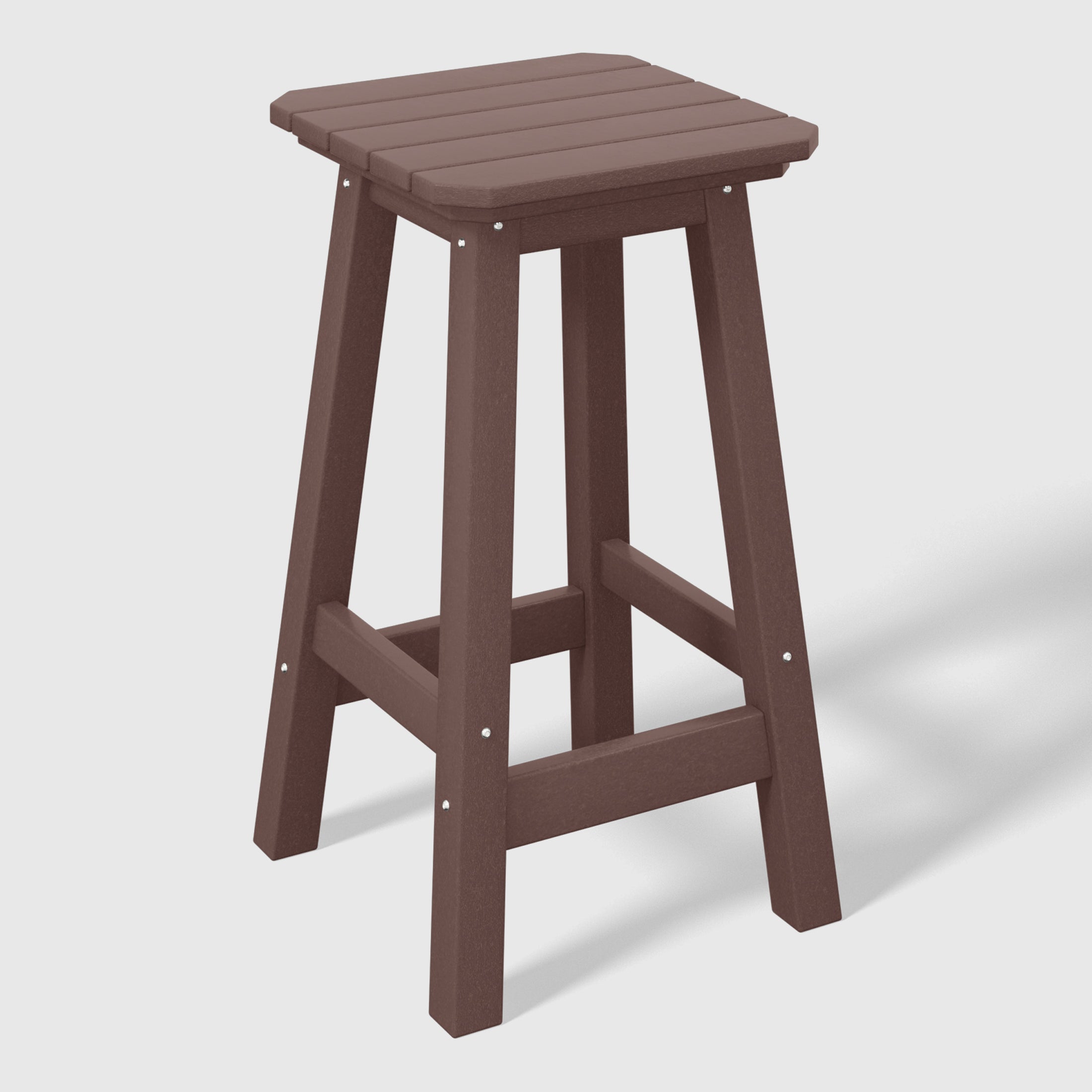 Stockholm All-Weather Outdoor Square Counter Stool (24" Seat Height)