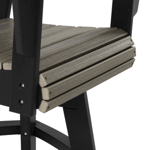 Heritage Ridge Adirondack Swivel Counter Chair With Cup Holder