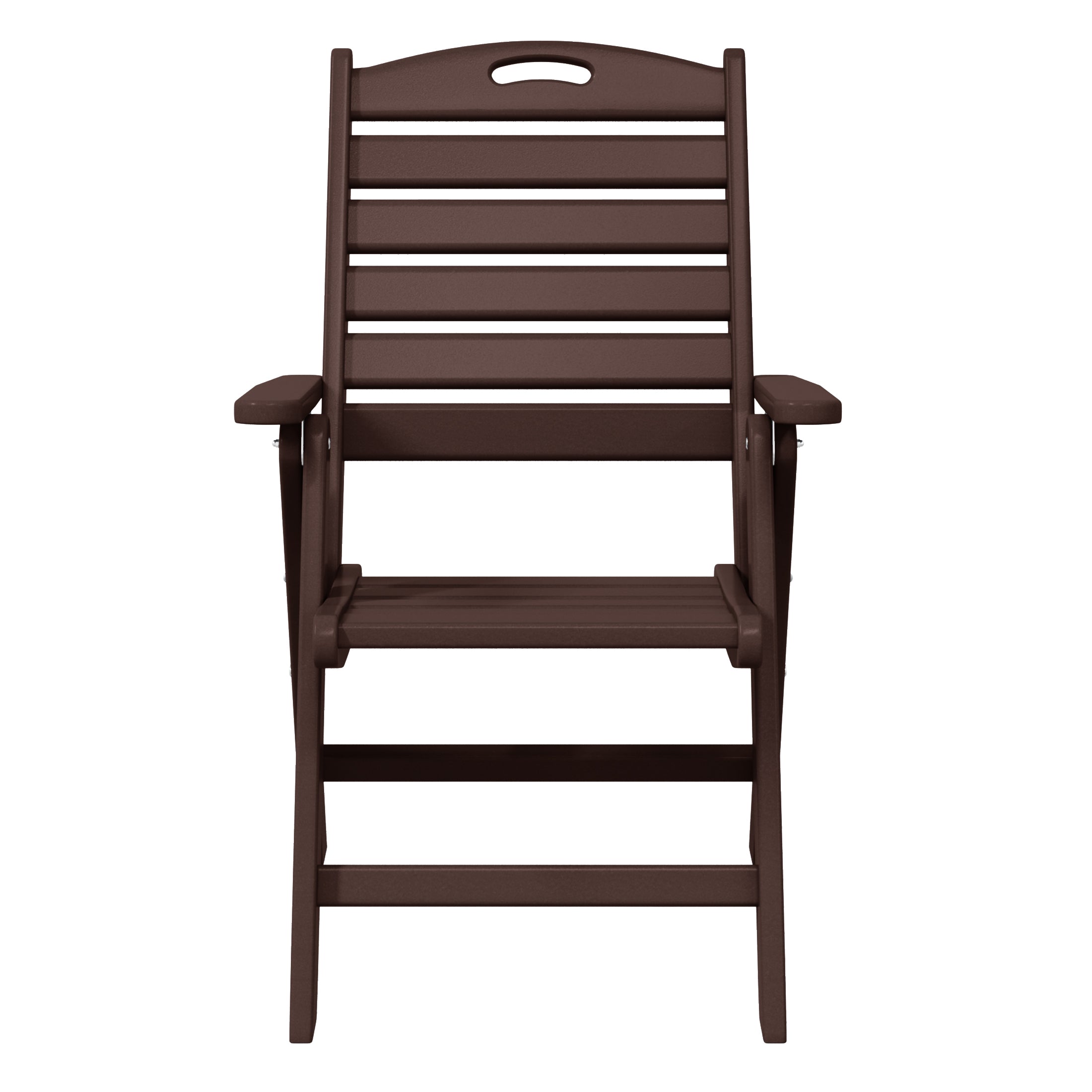 Aarhus All-Weather Outdoor Patio Folding Tall Back Dining Chair (38" High)