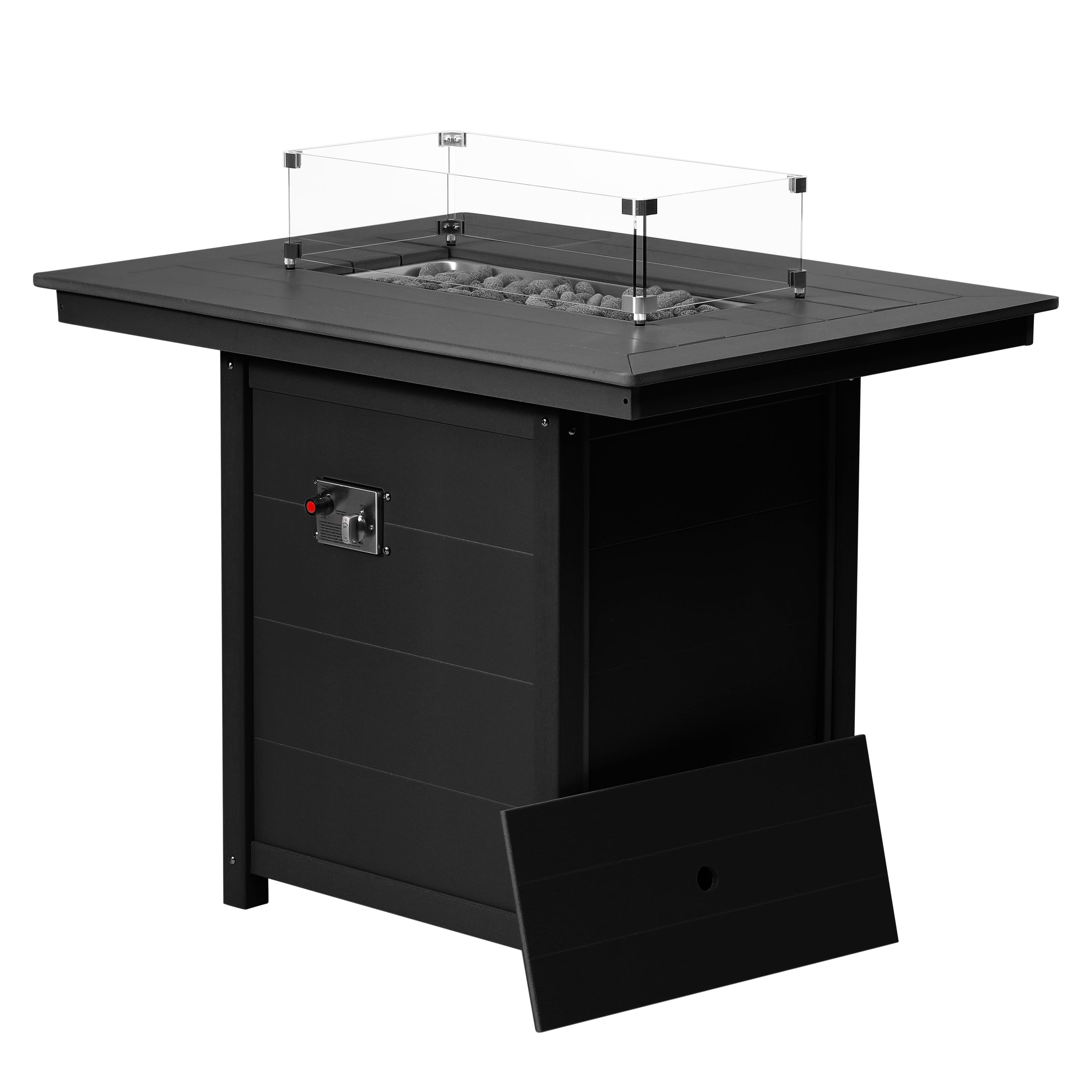 Sedona Rectangular 34" X 46" Counter Fire Pit Table