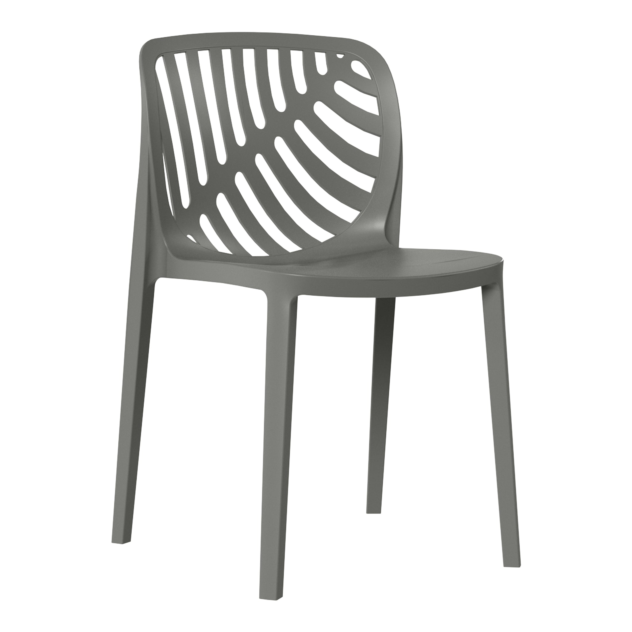 Patio Stacking Dining Side Chair (Set of 2)