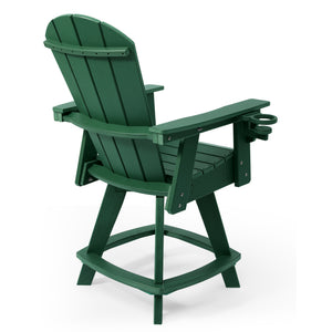 Chatham Adirondack Swivel Counter Chair with Cup Holder