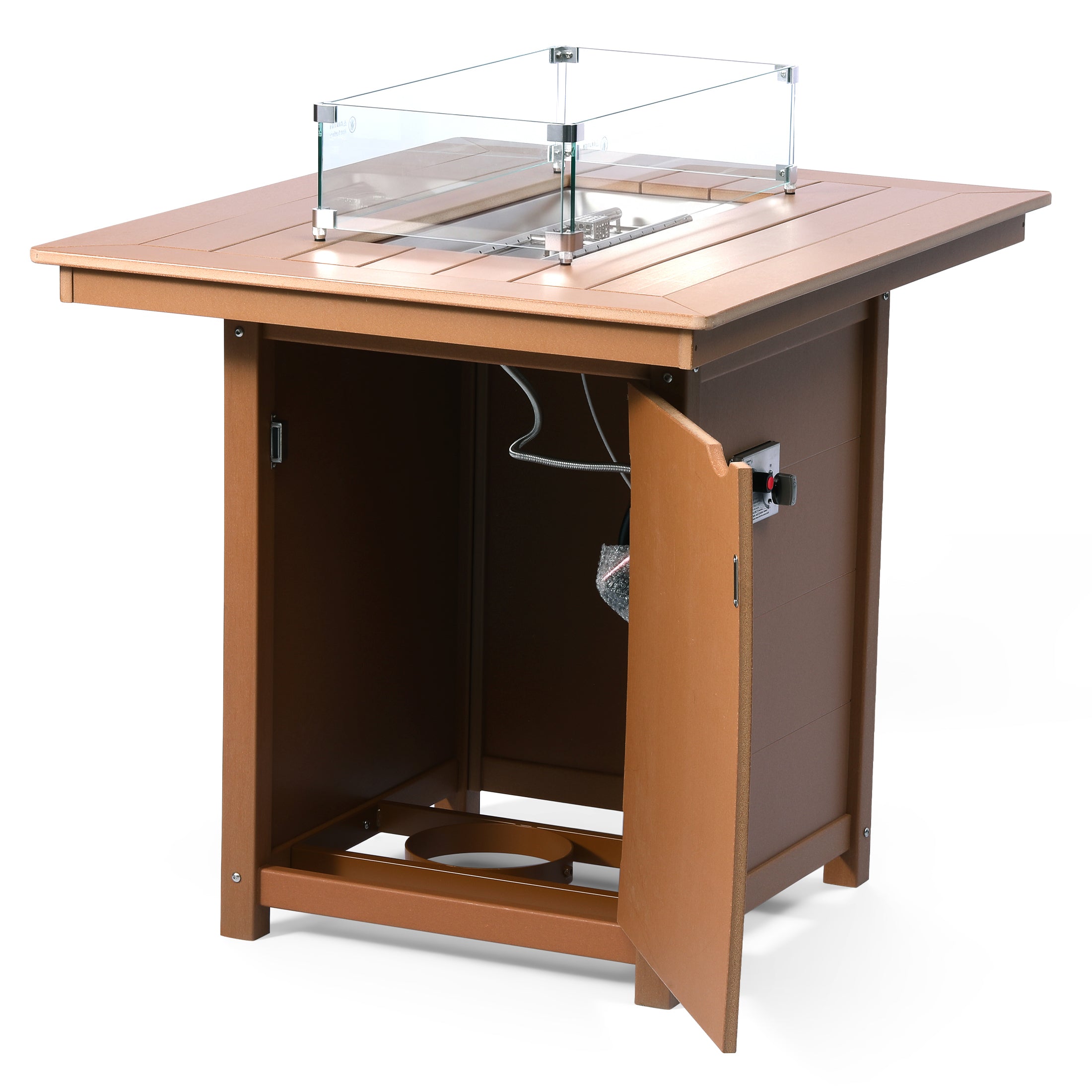 Sedona Rectangular 34" X 46" Counter Fire Pit Table
