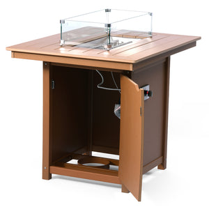 Sedona Rectangular 34" X 46" Counter Fire Pit Table