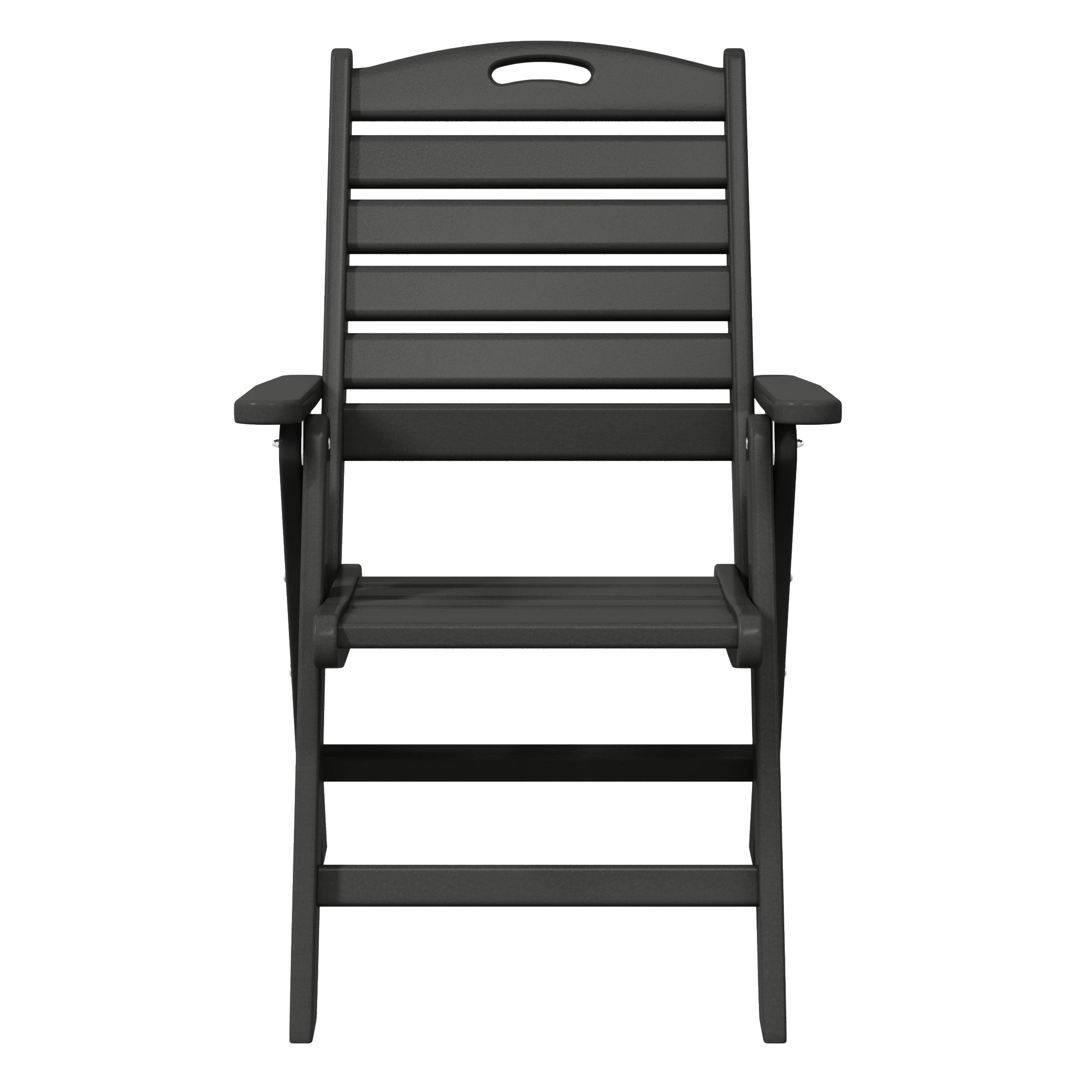Aarhus All-Weather Outdoor Patio Folding Tall Back Dining Chair (38" High)