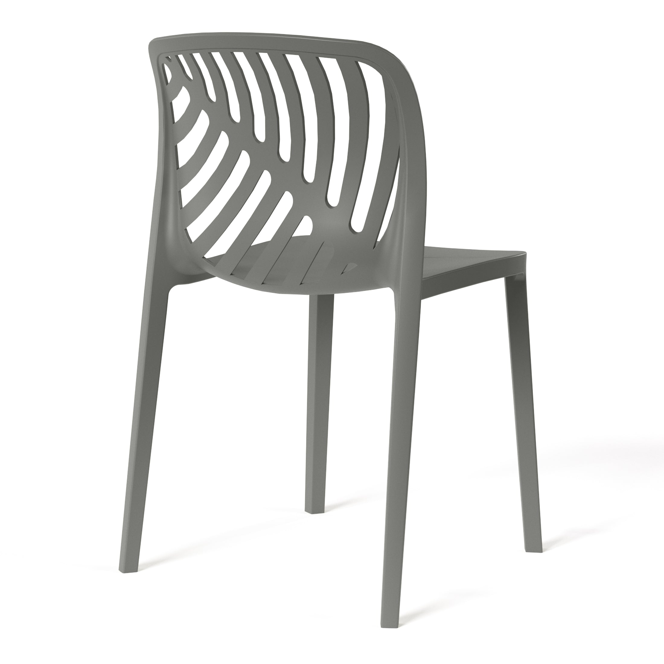 Patio Stacking Dining Side Chair (Set of 2)