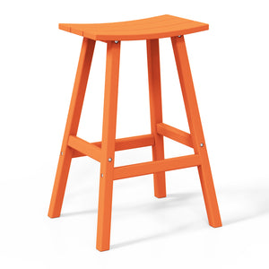 Stockholm All-Weather Outdoor Saddle Bar Stool (29" Height)