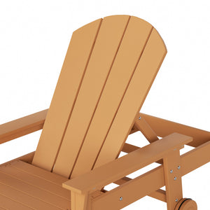Chatham All-Weather Outdoor Adirondack Reclining Sun Lounger With Arms Rests & Wheels