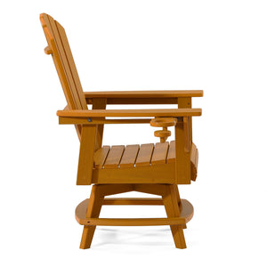 Heritage Ridge Adirondack Swivel Dining Chair With Cup Holder