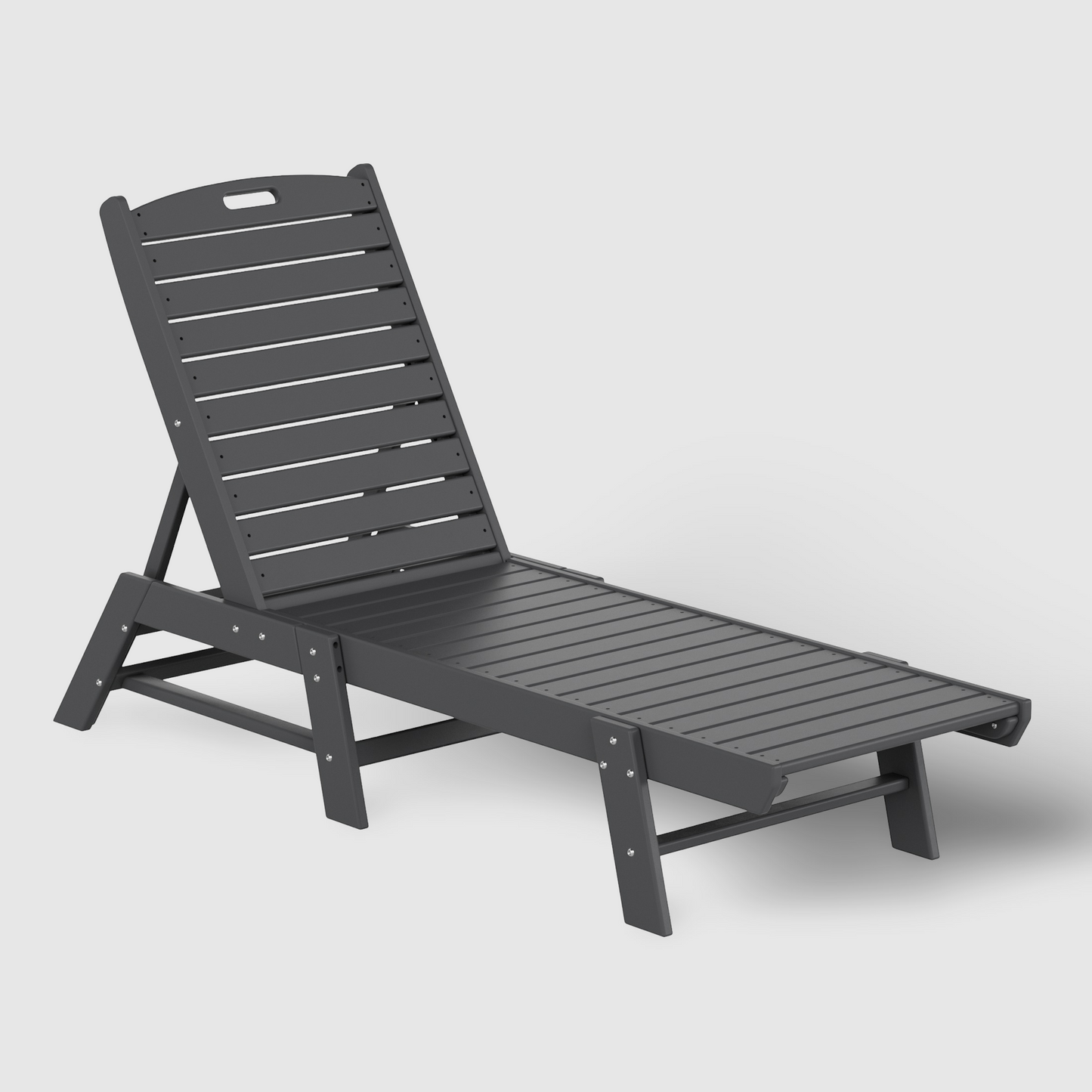 POLYTRENDS™ Santa Monica All-Weather Outdoor Reclining Sun Lounger