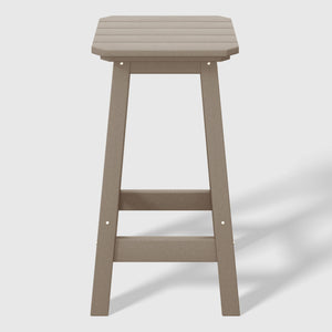 Stockholm All-Weather Outdoor Square Counter Stool (24" Seat Height)