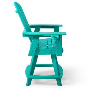 Chatham Adirondack Swivel Counter Chair with Cup Holder