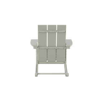 Malibu Modern All-Weather Outdoor Rocking Adirondack Chair