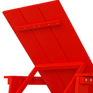Malibu Modern All-Weather Outdoor Reclining Sun Lounger With Arm Rests & Wheels