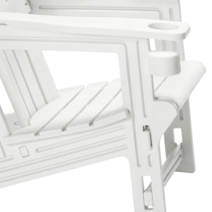 Set of Snap'n Lock Adirondack Chairs with Connecting Wedge Table (No Tools or Hardware)