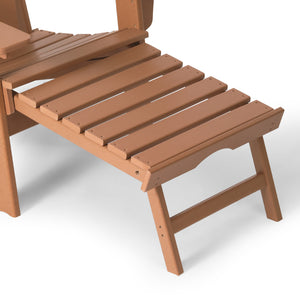 Chatham Folding Adjustable Adirondack Chair with Cup Holder and Hideaway Ottoman