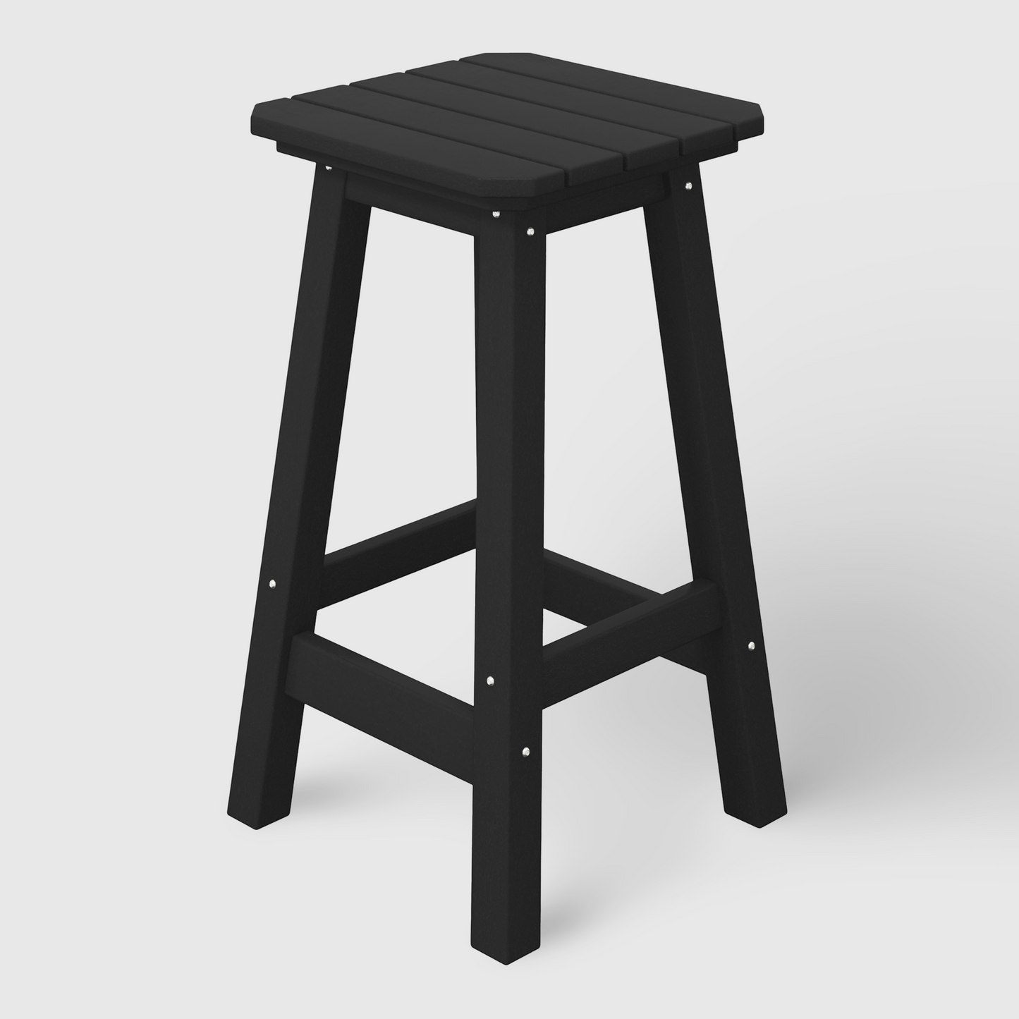 POLYTRENDS™ Stockholm All-Weather Outdoor Square Counter Stool (24" Seat Height)