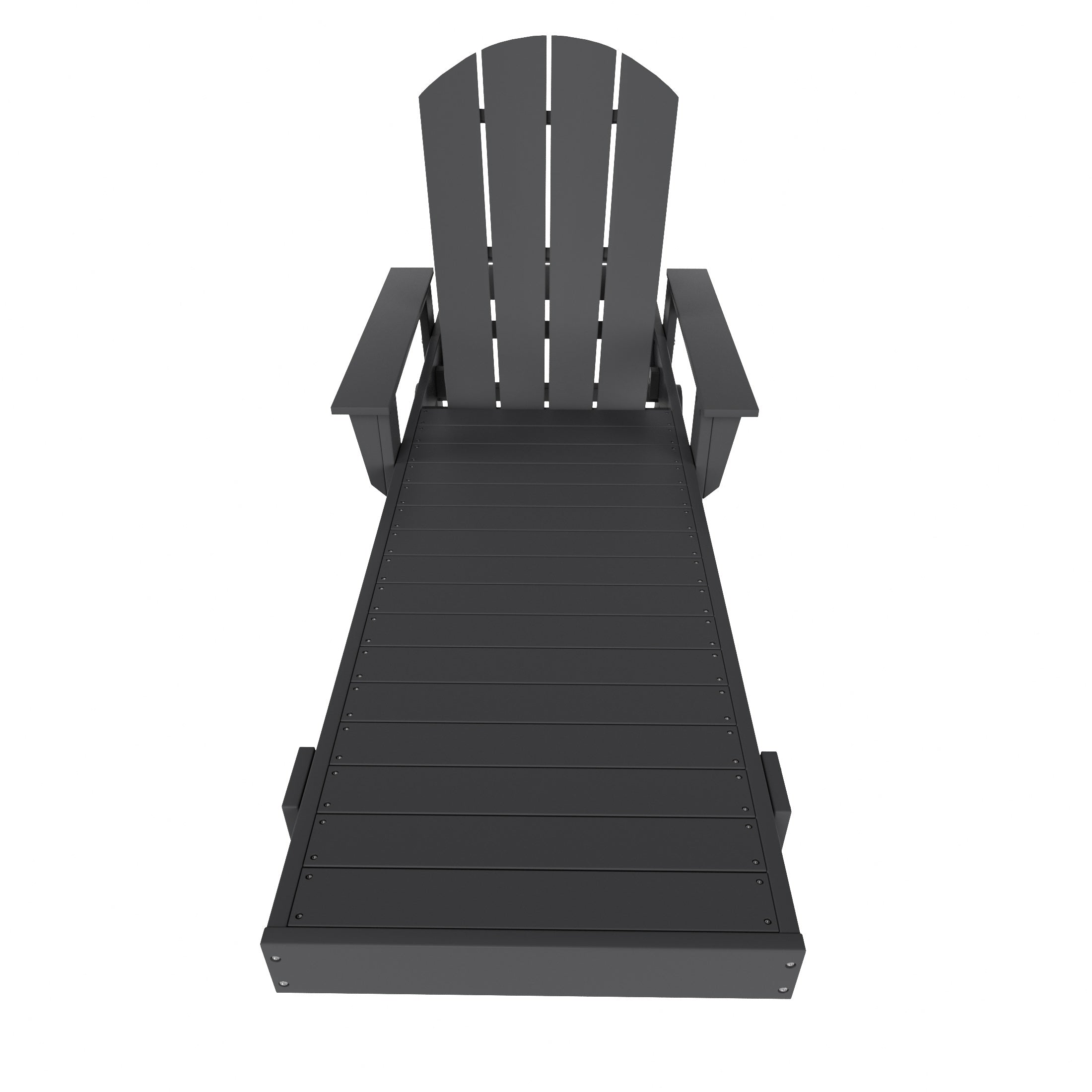 Chatham All-Weather Outdoor Adirondack Reclining Sun Lounger With Arms Rests & Wheels