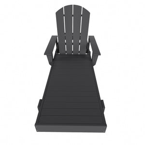 Chatham All-Weather Outdoor Adirondack Reclining Sun Lounger With Arms Rests & Wheels