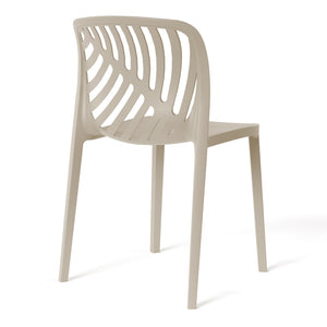 Patio Stacking Dining Side Chair (Set of 2)
