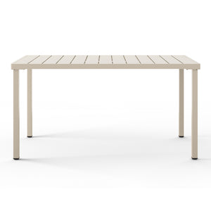 Polyform 59" x 35.4" Steel Rectangular Dining Table