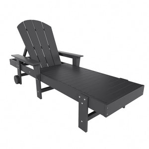 Chatham All-Weather Outdoor Adirondack Reclining Sun Lounger With Arms Rests & Wheels