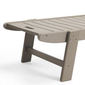 Santa Barbara Reclining Chaise Lounge with Cup Holder and Wheels